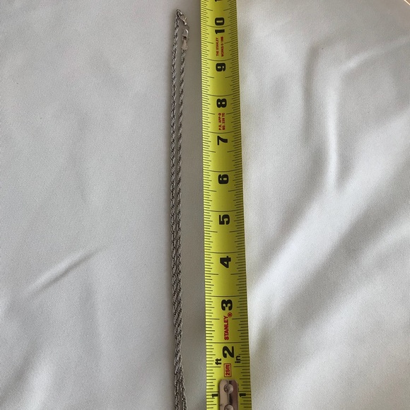 Amber and Sterling silver heart pendant and chain - Picture 5 of 5